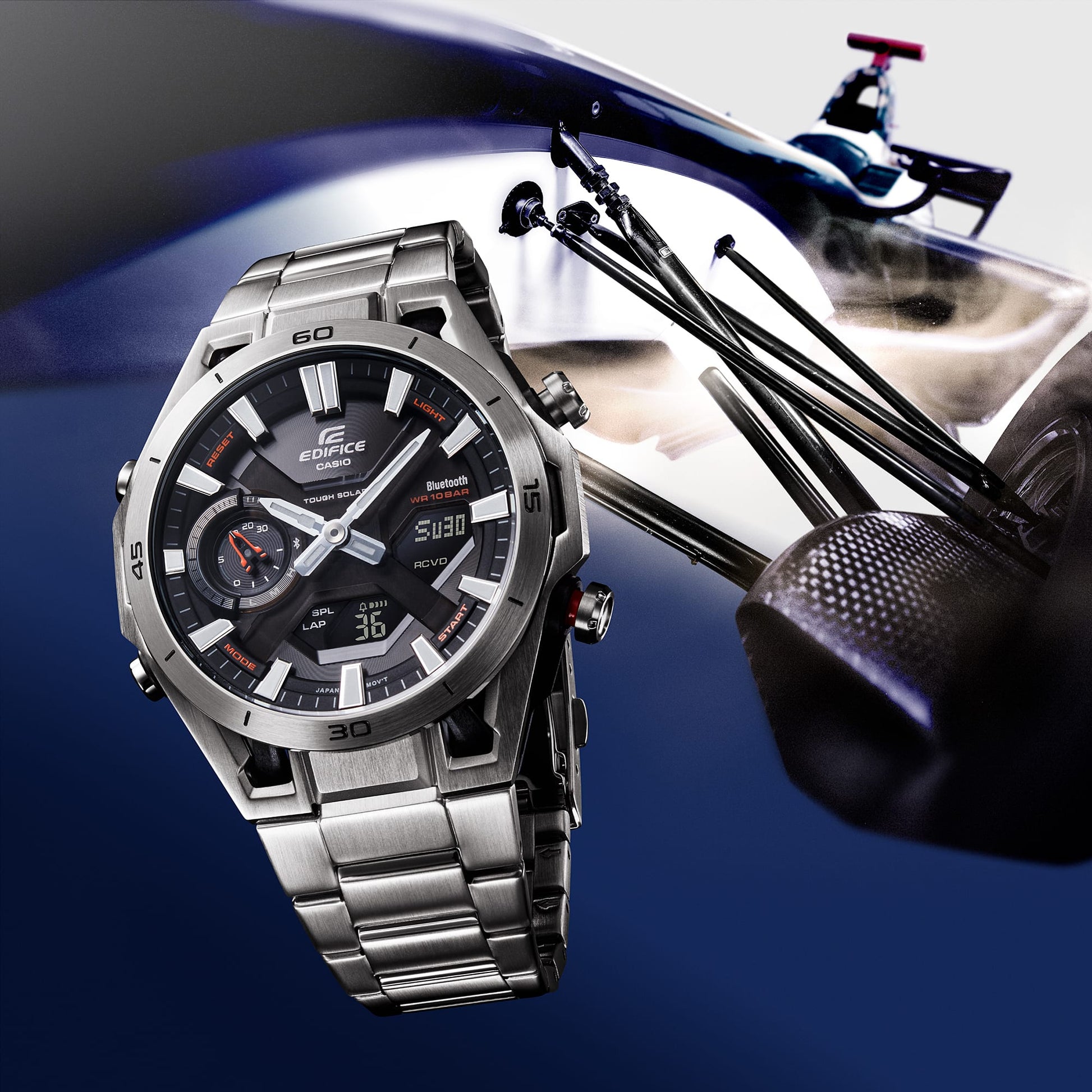 Casio Edifice Sospensione ECB-2300D-1AEF Herrenuhr • Tough Solar • Bluetooth Smartphone-Link, Bild 3