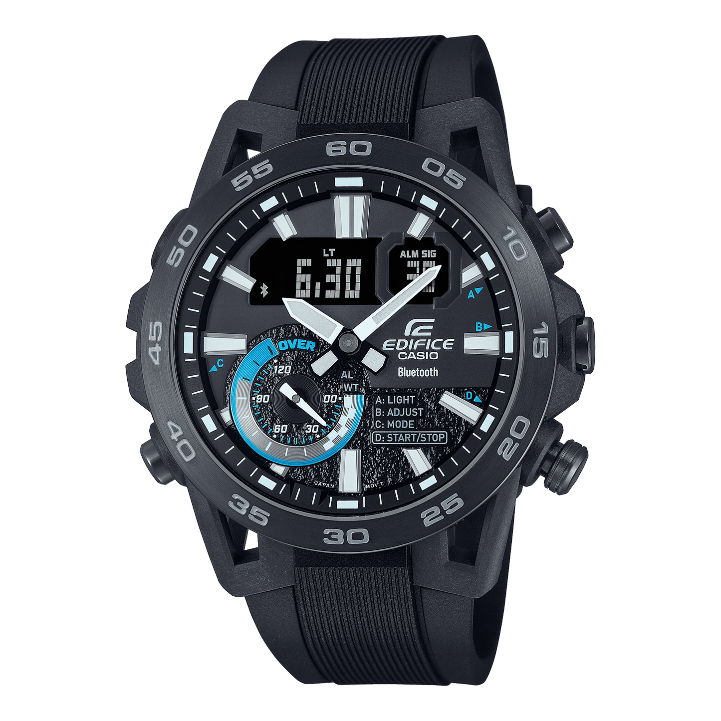 Casio ECB-40PB-1AEF Edifice Herrenuhr Schwarz • Bluetooth Smartphone-Link • Motorsport-Design, Bild 2