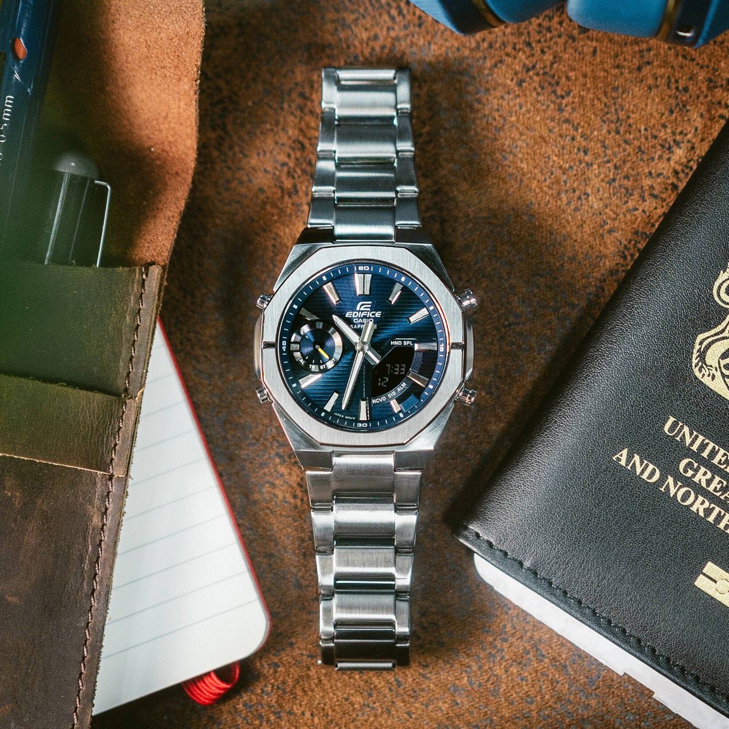 Casio ECB-S10D-2AEF Edifice Herrenuhr Blau • Bluetooth Smartphone-Link • Saphirglas, Bild 9
