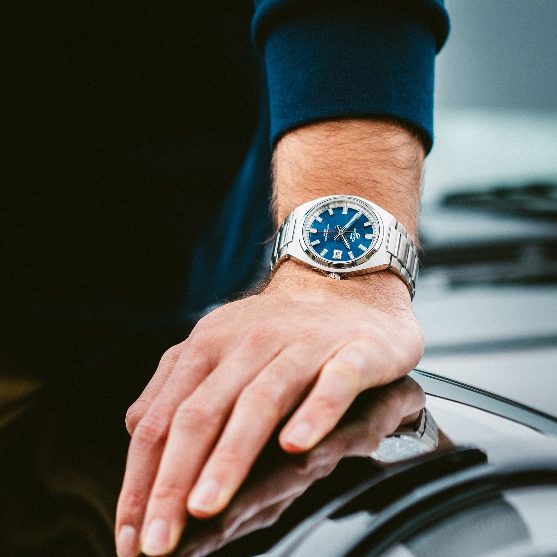 Casio Edifice EFB-109D-2AVEF Herrenuhr Blau • Saphirglas • 10 bar Wasserdichtigkeit, Bild 4