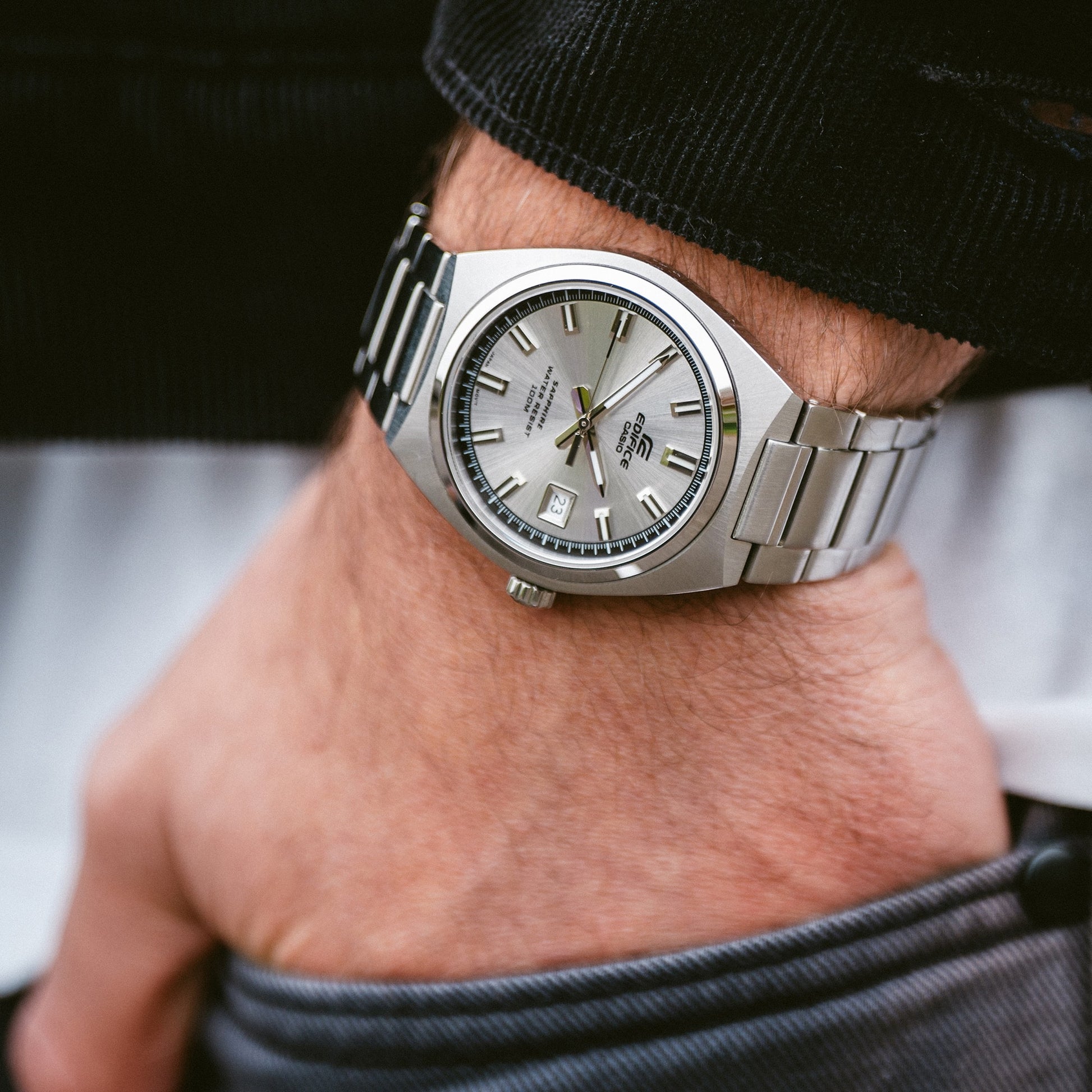 Casio Edifice EFB-109D-7AVEF Herren Armbanduhr Silber • Saphirglas • 10 bar wasserdicht, Bild 5