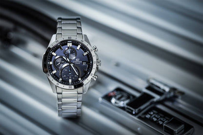 Casio Edifice EFR-571D-1AVUEF Herrenuhr Schwarz • Chronograph • Mineralglas, Bild 3