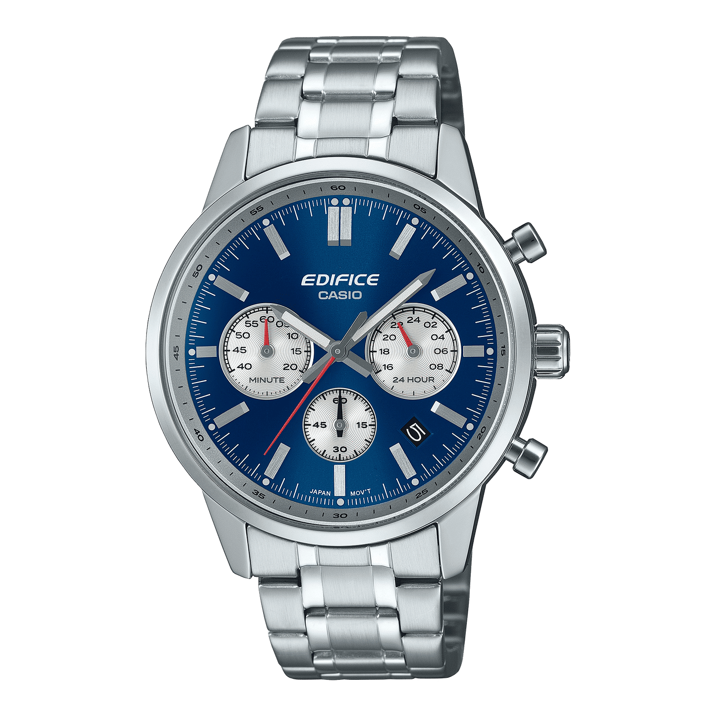 Casio EFR-575D-2AEF Edifice Herrenuhr Stahl/Blau • Chronograph • Mineralglas, Bild 2