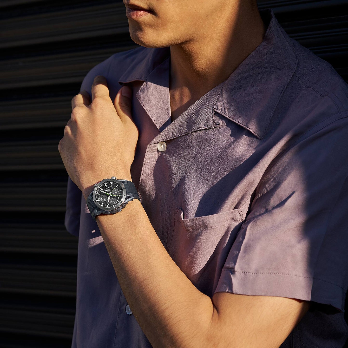 Casio EFS-S640PB-1AVUEF Herrenuhr Edifice • Solar-Chronograph • Karbon-Zifferblatt, Bild 3
