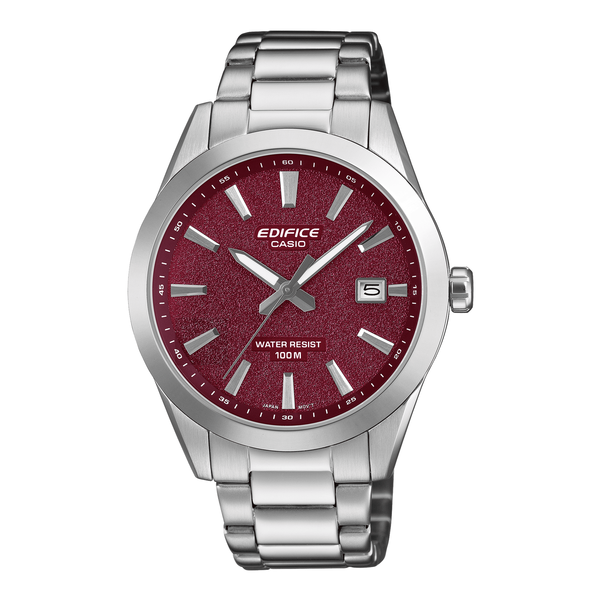 Casio EFV-160D-4AVEF Edifice Herrenuhr Dunkelrot • Mineralglas • 10 bar Wasserdicht, Bild 2