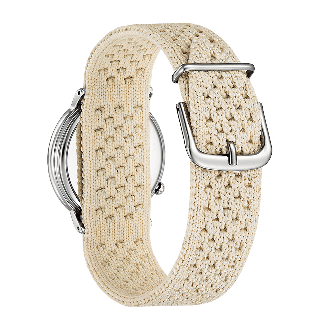 Citizen Ambiluna EM1006-40A Damen Armbanduhr Beige • Eco-Drive Saphirglas • Bicolor Roségold, Bild 4