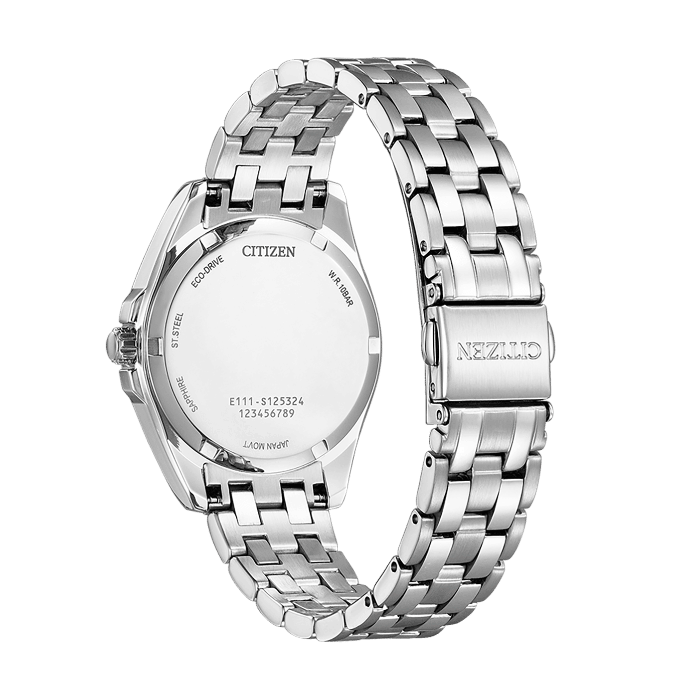 Citizen EO1210-83A Eco-Drive Sport Damenuhr Silber • Saphirglas • Eco-Drive Solar, Bild 4