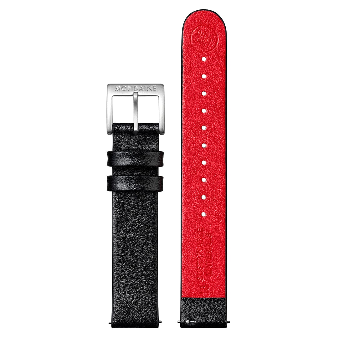 Mondaine Classic A658.30323.16OMV Damen Armbanduhr Schwarz • Veganes Traubenleder • Swiss Made, Bild 7