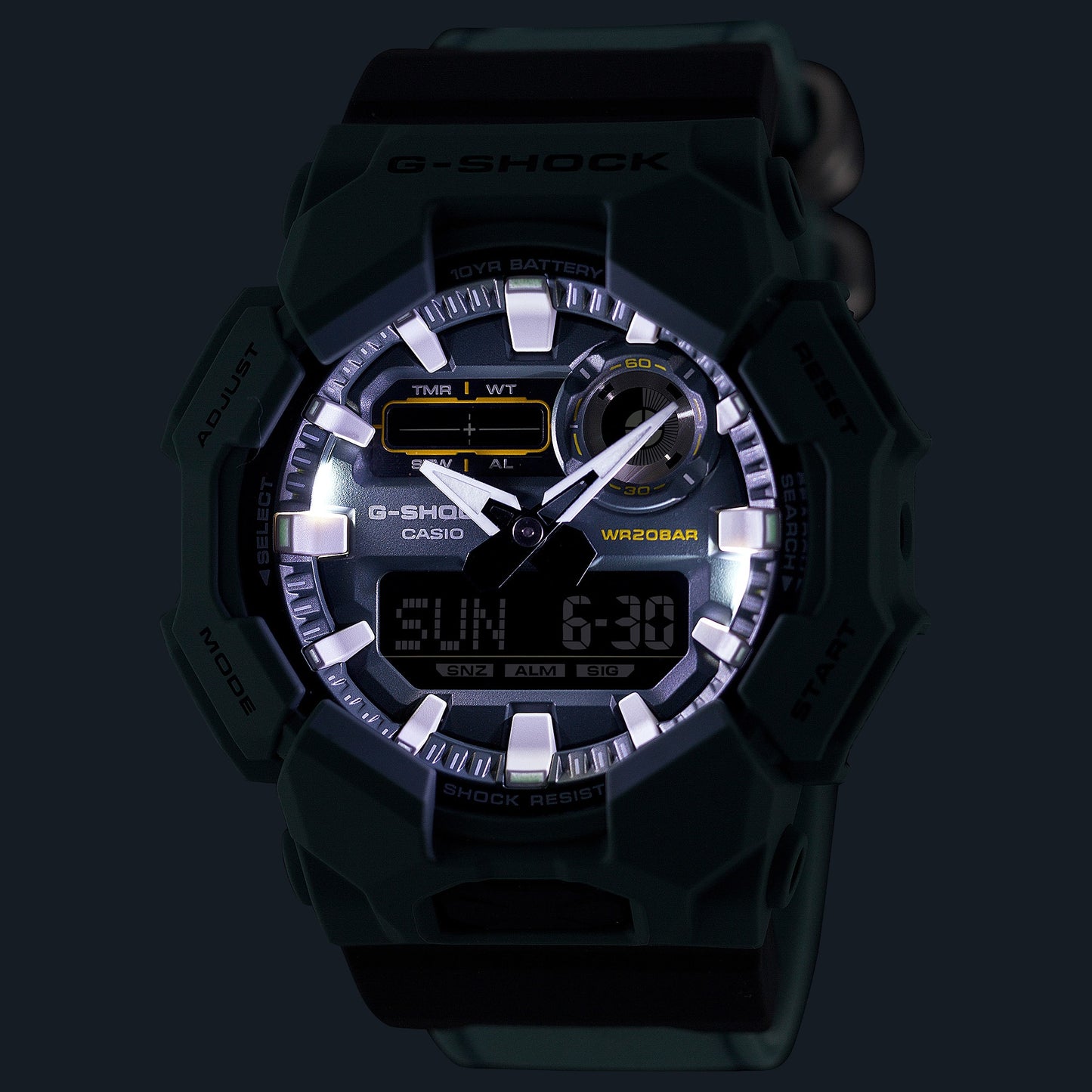 Casio G-Shock GA-010CE-2AER Herrenuhr • 10 Jahre Batterielebensdauer • Carbon Core Guard, Bild 8
