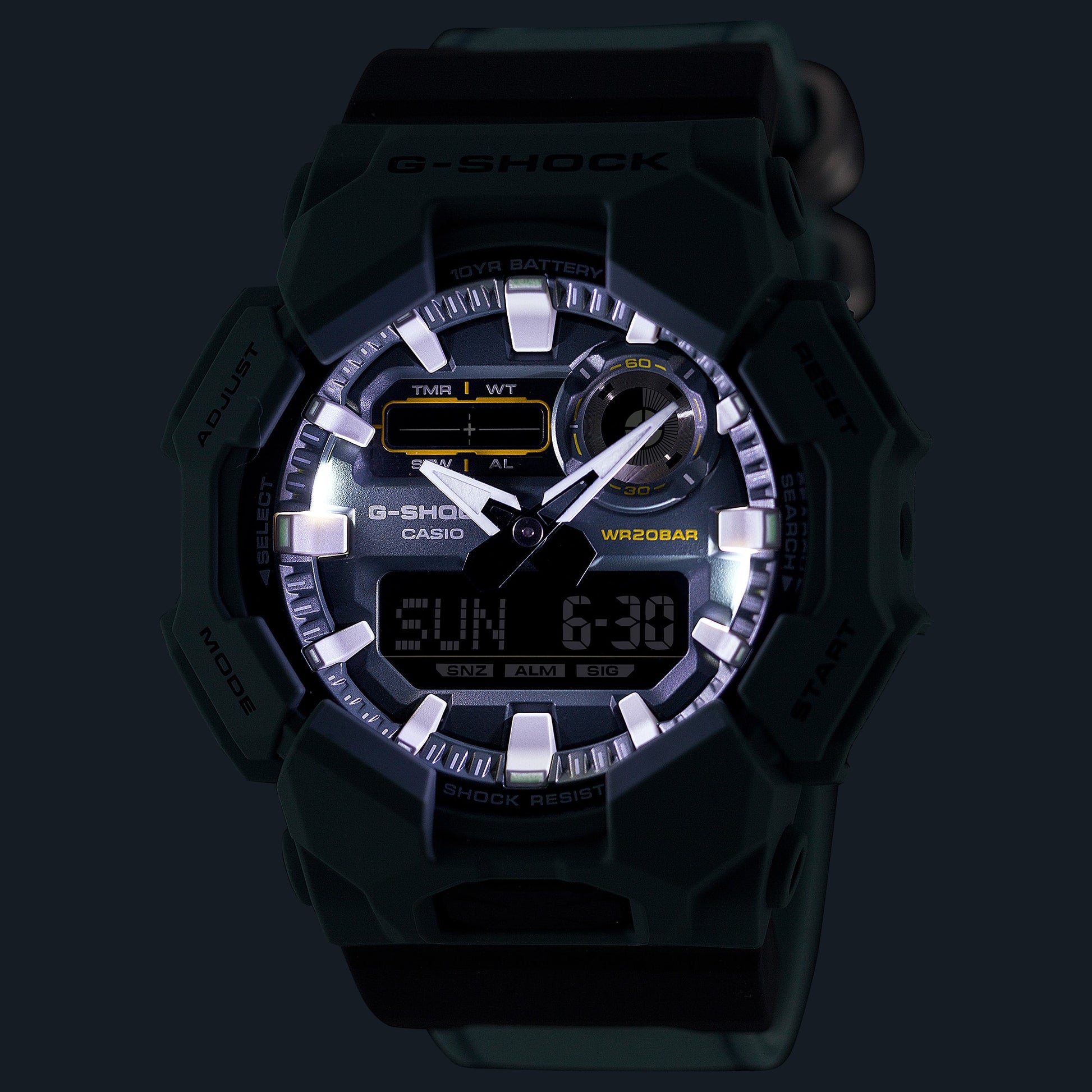 Casio G-Shock GA-010CE-2AER Herrenuhr • 10 Jahre Batterielebensdauer • Carbon Core Guard, Bild 8