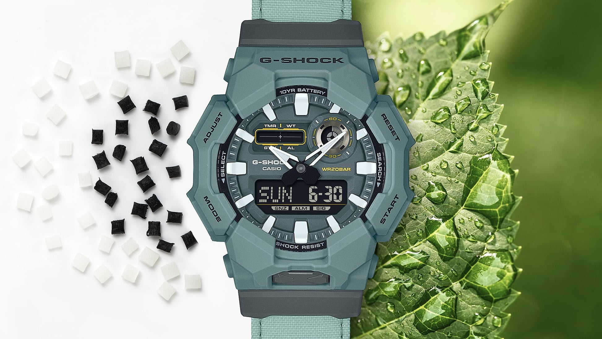 Casio G-Shock GA-010CE-2AER Herrenuhr • 10 Jahre Batterielebensdauer • Carbon Core Guard, Bild 6