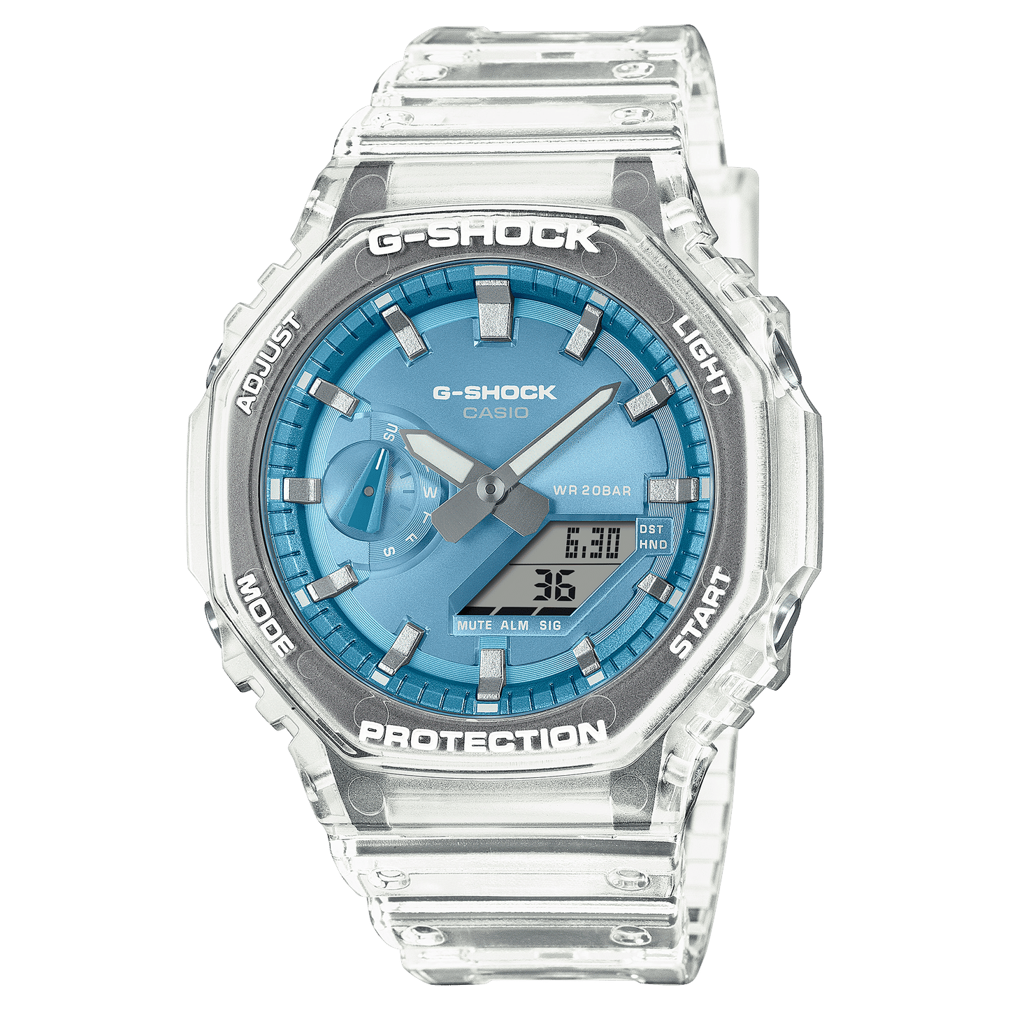 Casio G-Shock Classic GA-2100BM-7A2ER Herrenuhr • Transluzentes Resin-Design • 20 bar wasserdicht, Bild 2