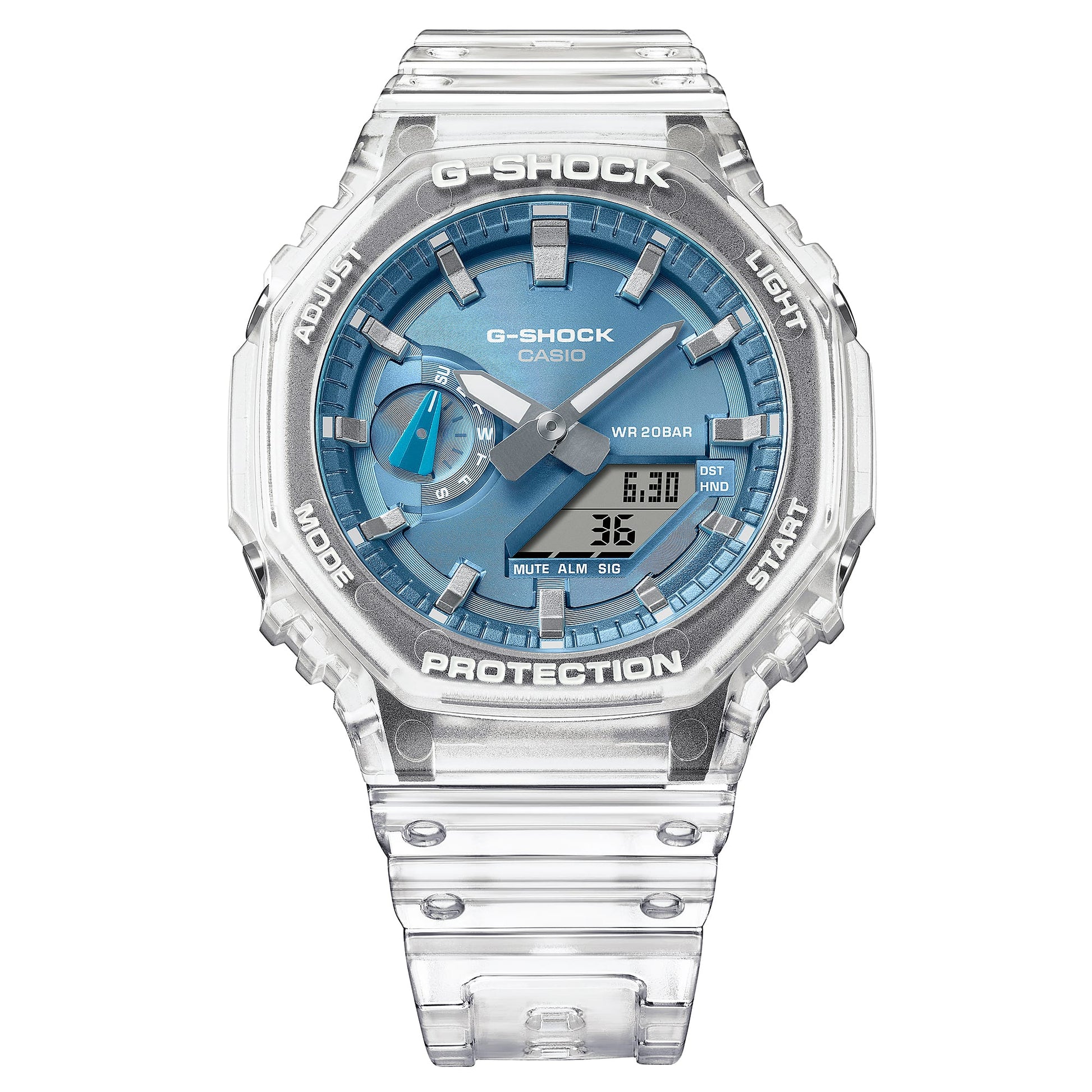 Casio G-Shock Classic GA-2100BM-7A2ER Herrenuhr • Transluzentes Resin-Design • 20 bar wasserdicht, Bild 7