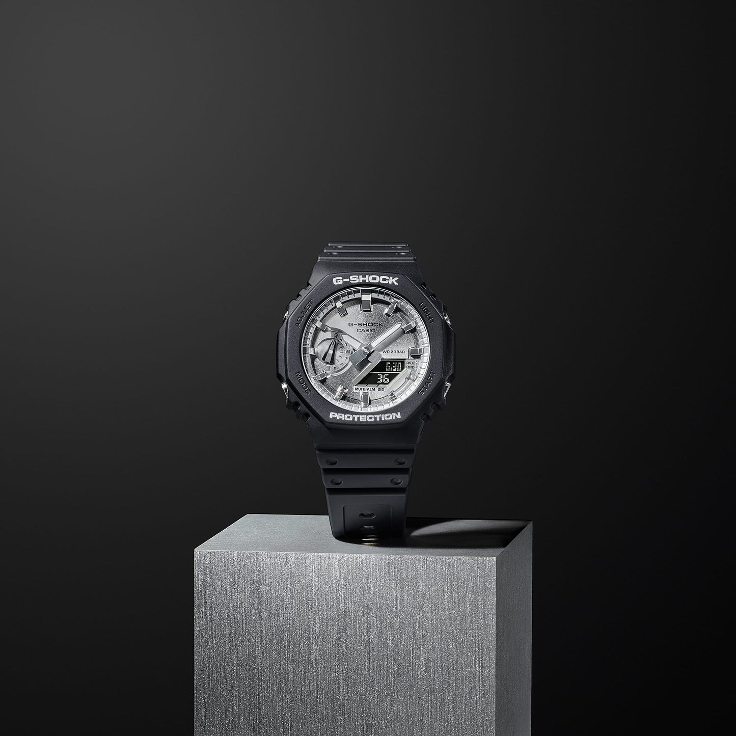 Casio GA-2100SB-1AER G-Shock Classic Herrenuhr Silber • Carbon Core Guard • 20 BAR wasserdicht, Bild 4