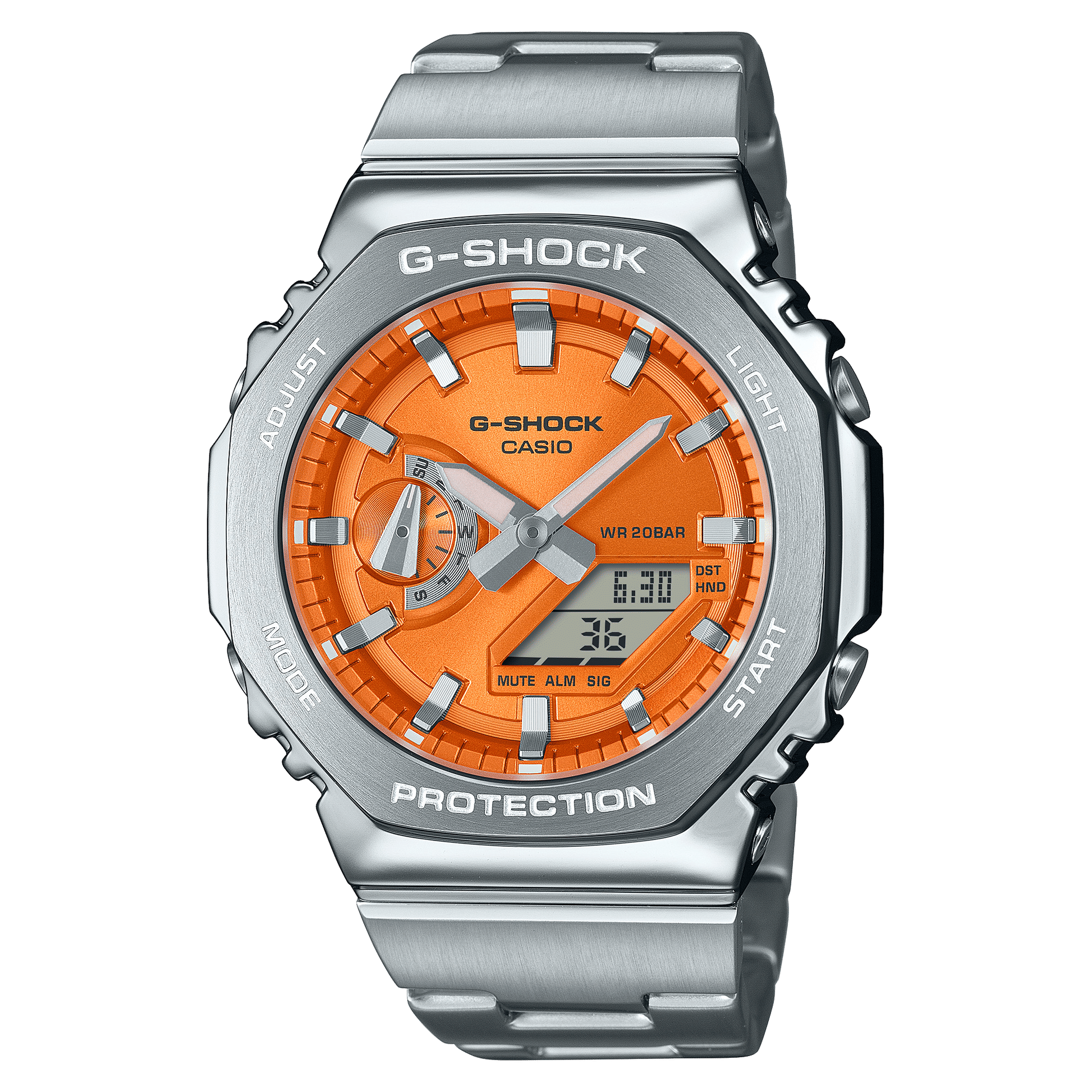 Casio GM-2110D-4AER G-Shock Classic Herrenuhr Blau • Edelstahllünette • Analog-Digital, Bild 2