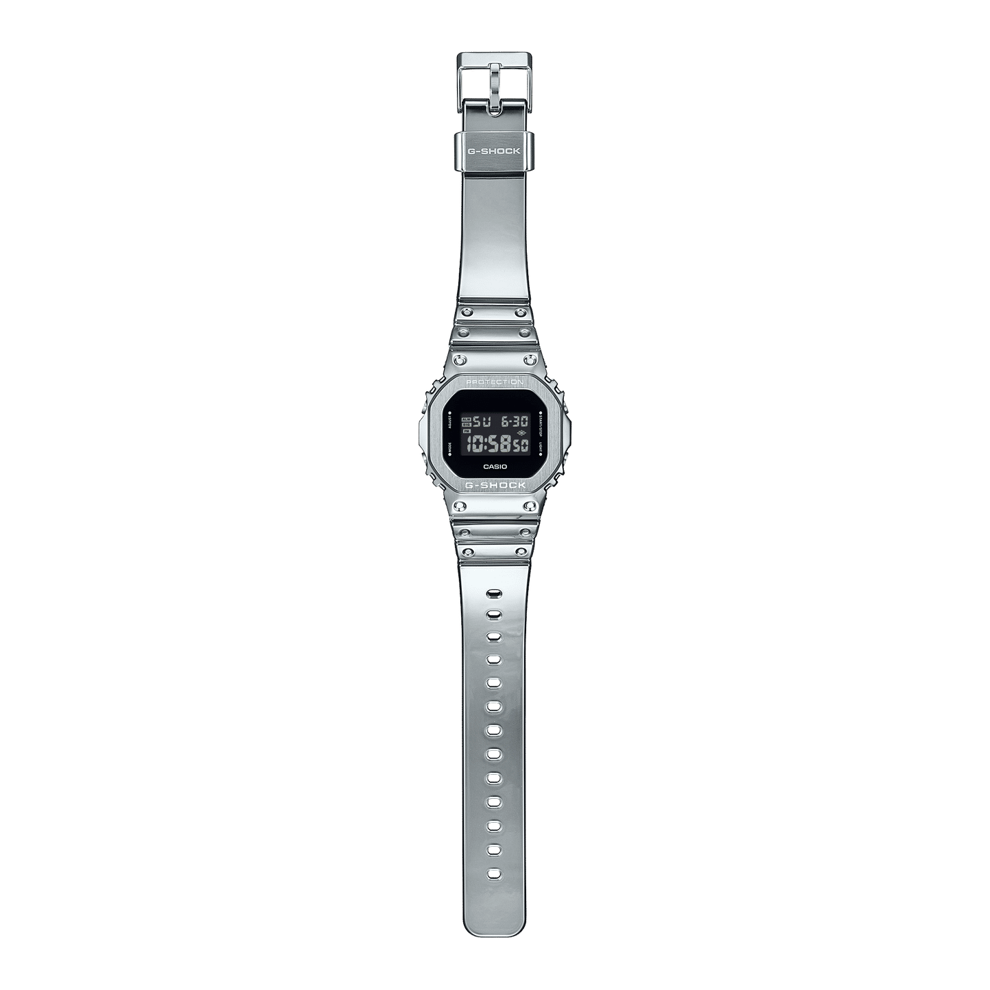 Casio GM-5600YM-8ER G-Shock Herrenuhr Silber • Edelstahllünette • 20 bar wasserdicht, Bild 9