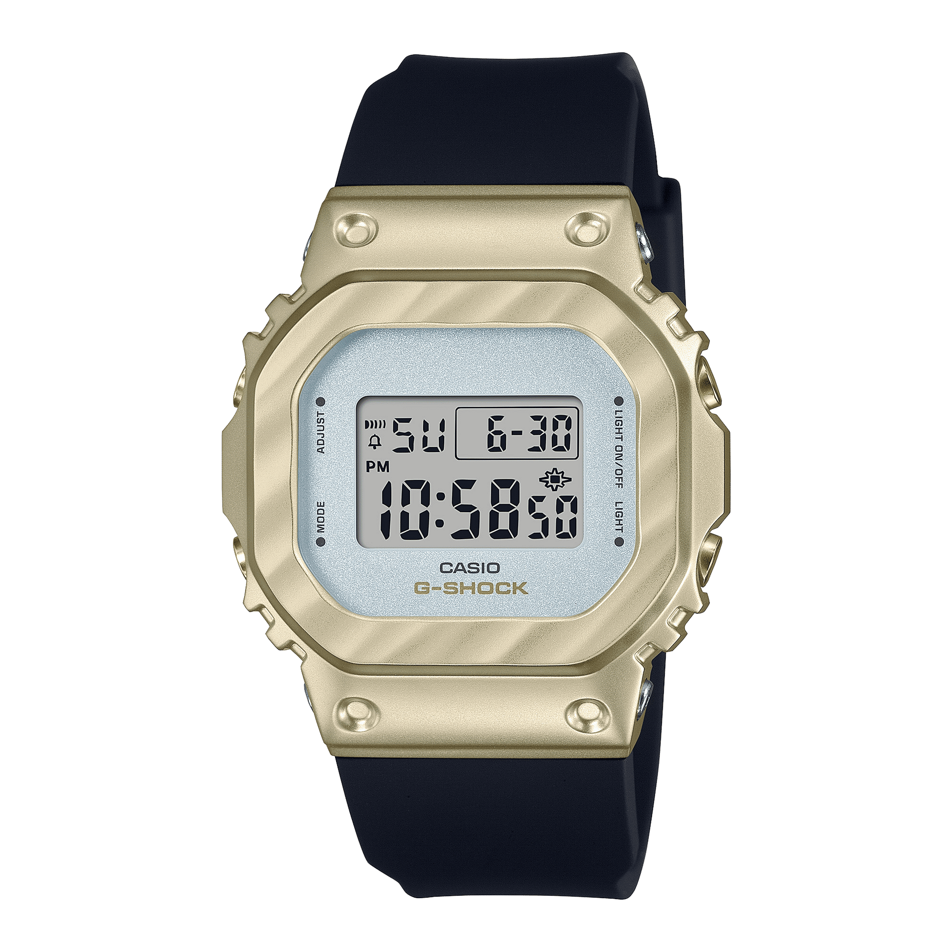 Casio G-Shock GM-S5600BC-1ER Damen • Metalllünette Gelbgold • 20 bar wasserdicht, Bild 2