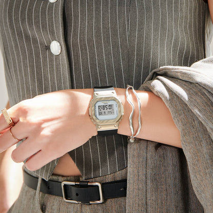 Casio G-Shock GM-S5600BC-1ER Damen • Metalllünette Gelbgold • 20 bar wasserdicht, Bild 3