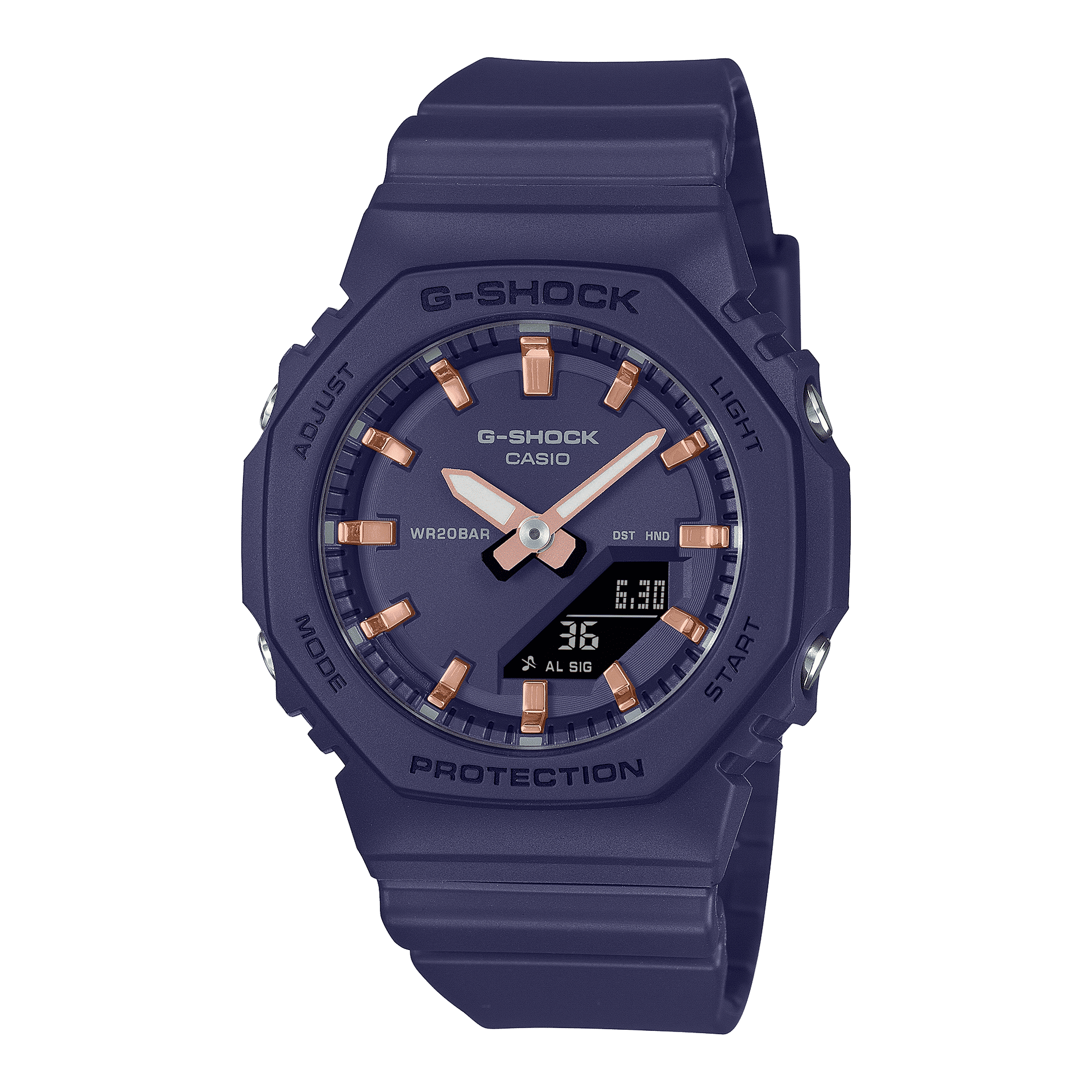Casio GMA-P2100M-2AER G-Shock Classic Ana-Digi Damenuhr Navy • Biobasiertes Resin • 20 bar wasserdicht, Bild 2