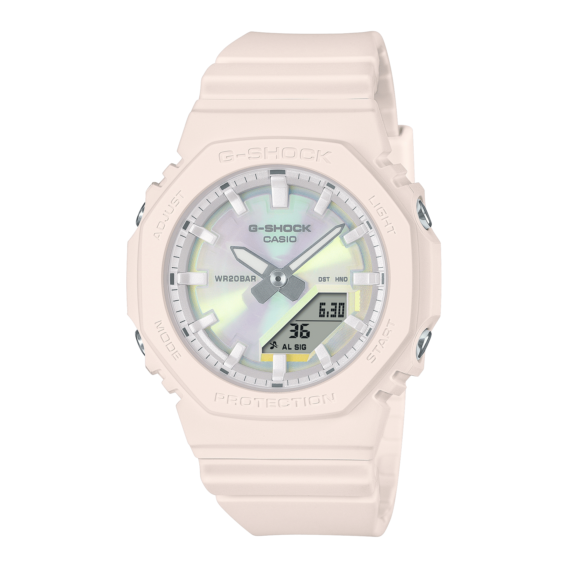 Casio GMA-P2100PC-4AER G-Shock Damen Armbanduhr Hellrosé • Polarisiertes Zifferblatt • Biobasiertes Resin, Bild 2