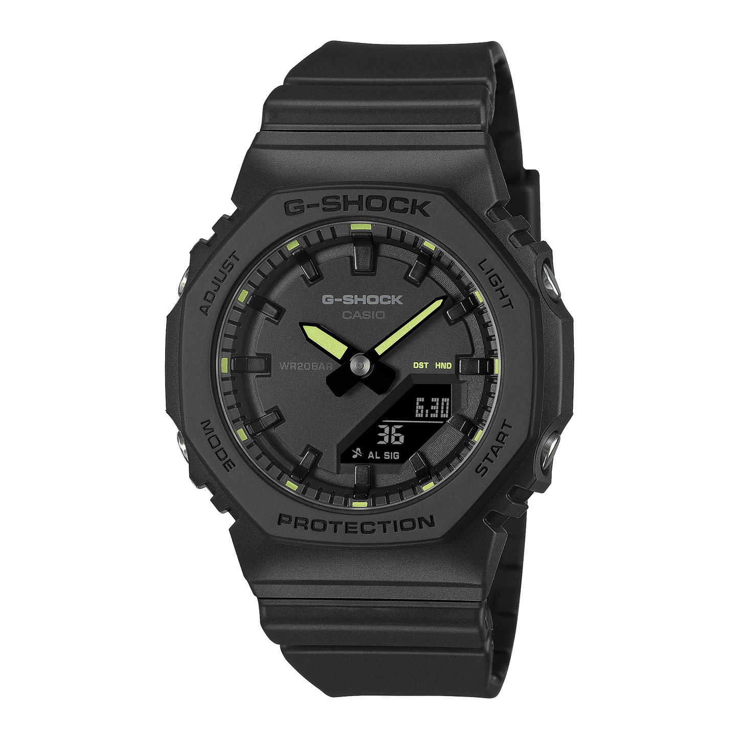 Casio G-Shock GMA-P2100SA-1A2ER Damen • Biobasiertes Harz • Neonfarbene Akzente, Bild 2