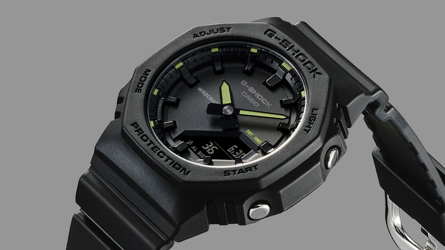 Casio G-Shock GMA-P2100SA-1A2ER Damen • Biobasiertes Harz • Neonfarbene Akzente, Bild 5