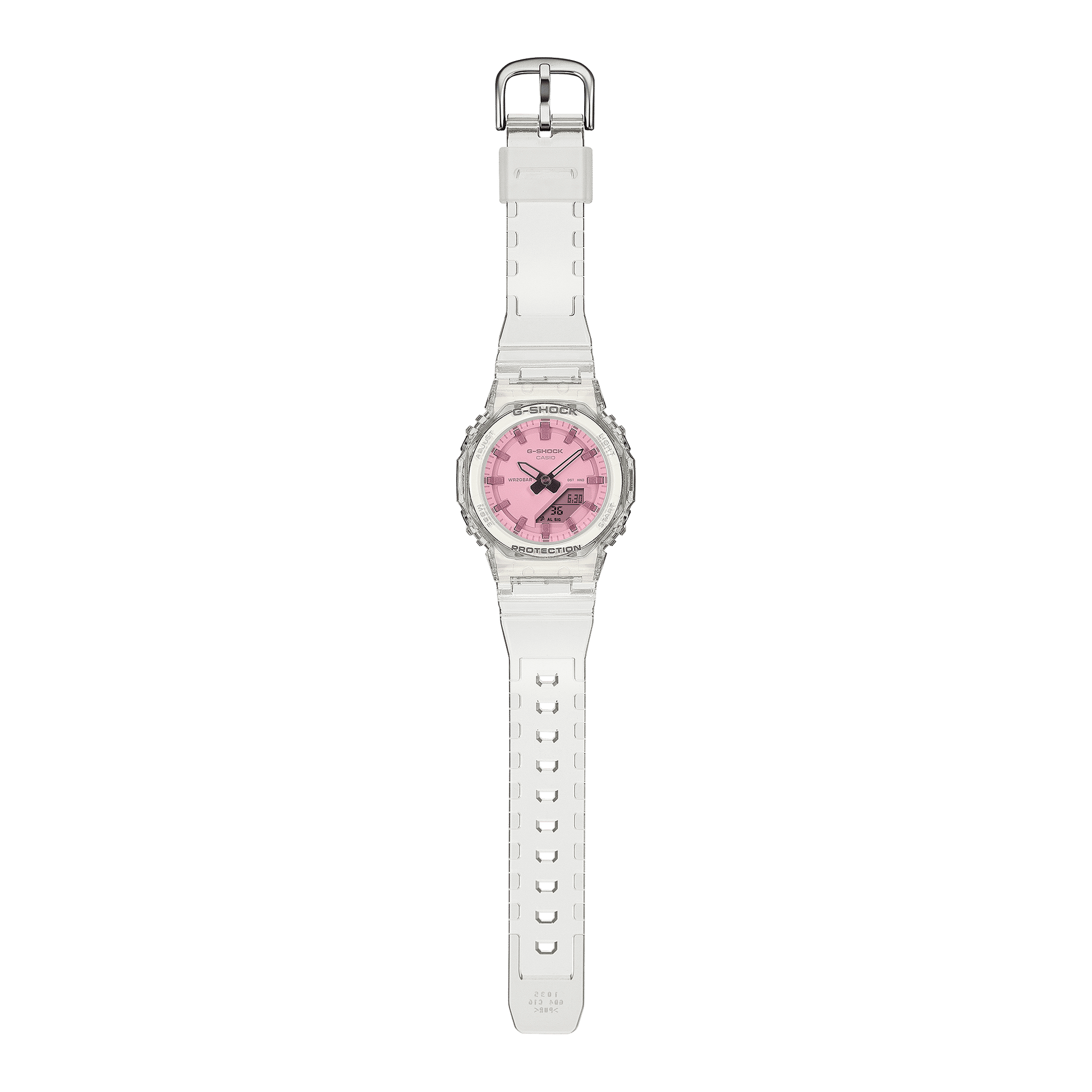 Casio GMA-P2100SR-7AER G-Shock Classic Armbanduhr Transparent/Rosa • Ana-Digi-Anzeige • Stoßfest & wasserdicht, Bild 8