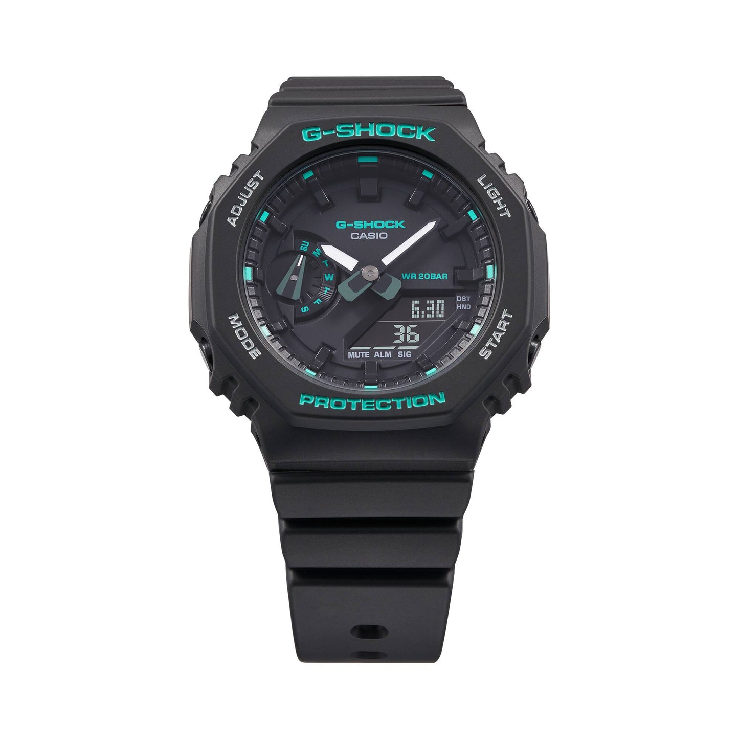 Casio GMA-S2100GA-1AER Damen G-Shock GMA-S-Serie Schwarz • Grüne Akzentfarben • 20 bar wasserdicht, Bild 5