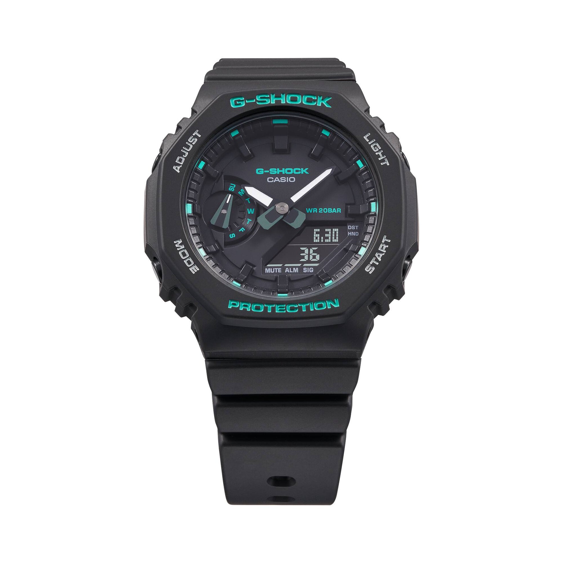 Casio GMA-S2100GA-1AER Damen G-Shock GMA-S-Serie Schwarz • Grüne Akzentfarben • 20 bar wasserdicht, Bild 5