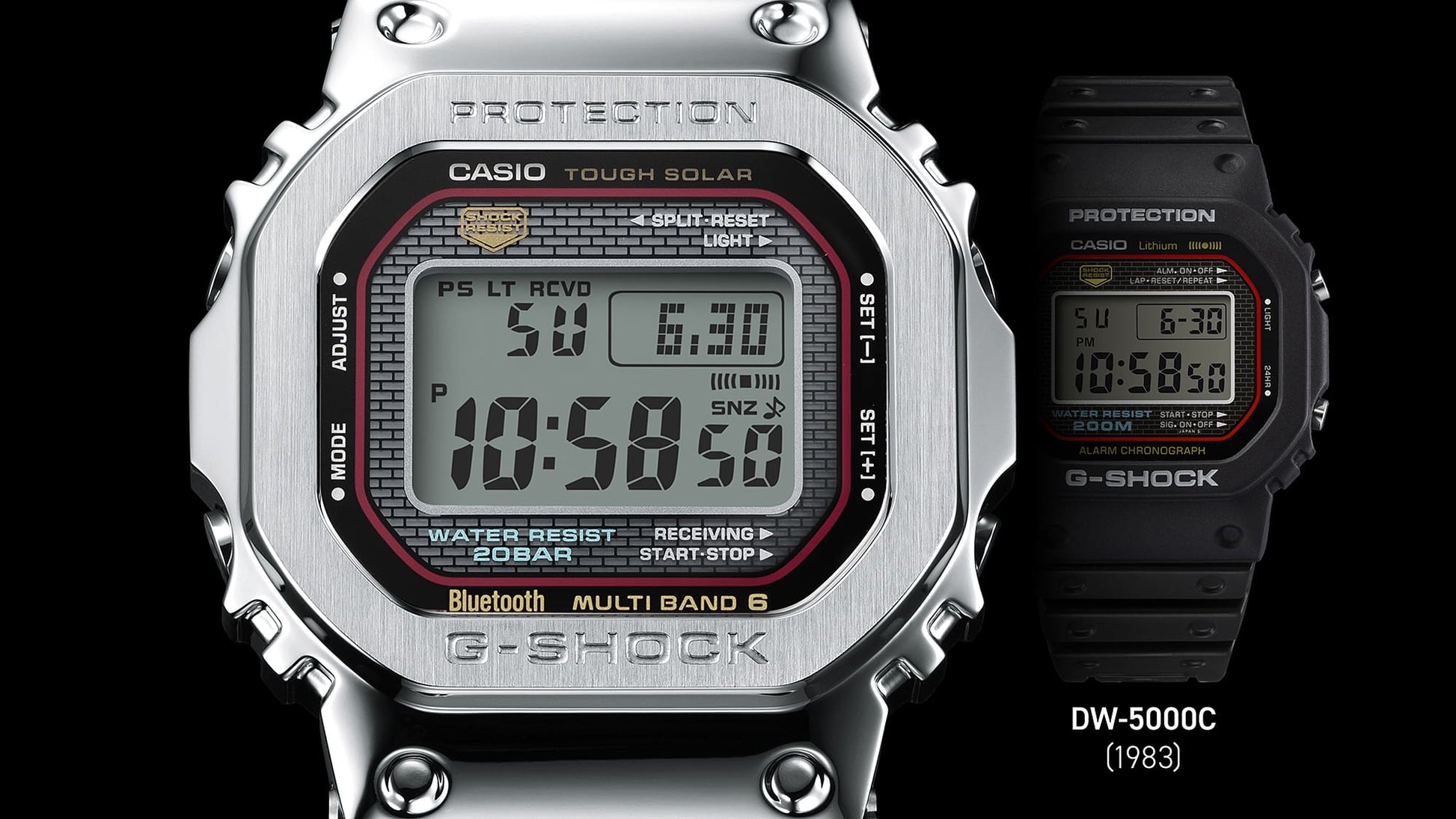 Casio G-Shock Pro GMW-B5000D-1CER Herrenuhr • Vollmetall-Edelstahl • Tough Solar & Multiband 6, Bild 4