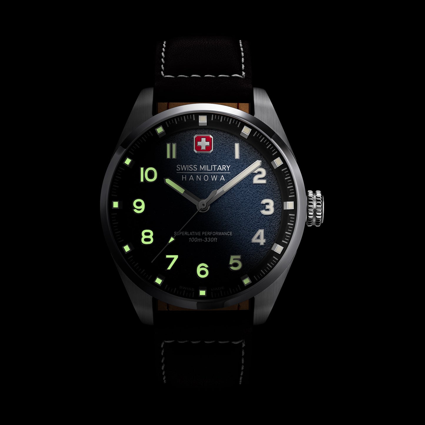 Swiss Military Hanowa Greyhound SMWGA0001505 Herren Armbanduhr Schwarz • Saphirglas • 10 Bar Wasserdicht, Bild 23