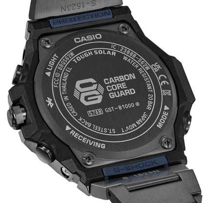 Casio GST-B1000BD-2AER G-Shock G-Steel Herren Armbanduhr Anthrazit • Tough Solar & Bluetooth • Ionenbeschichtetes