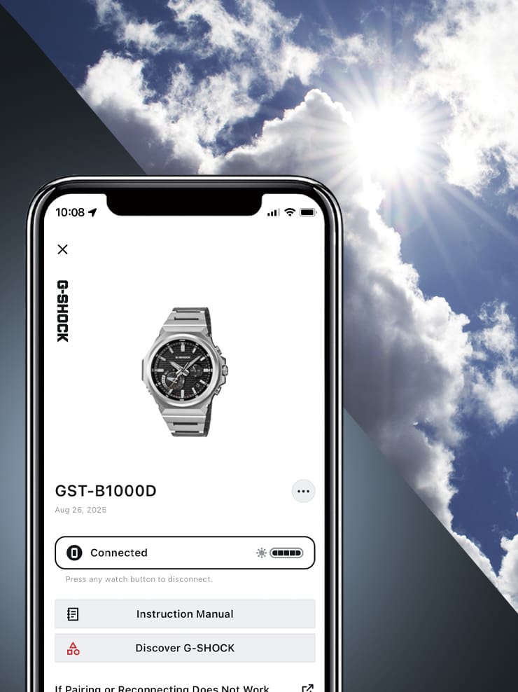 Casio GST-B1000D-1AER G-Shock Herrenuhr Schwarz • Tough Solar mit Bluetooth • Schockgeschütztes Edelstahlgehäuse, Bild 13