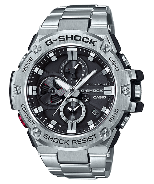Casio GST-B100D-1AER G-Steel Herrenuhr Schwarz • Tough Solar • Bluetooth Smartphone-Link, Bild 2