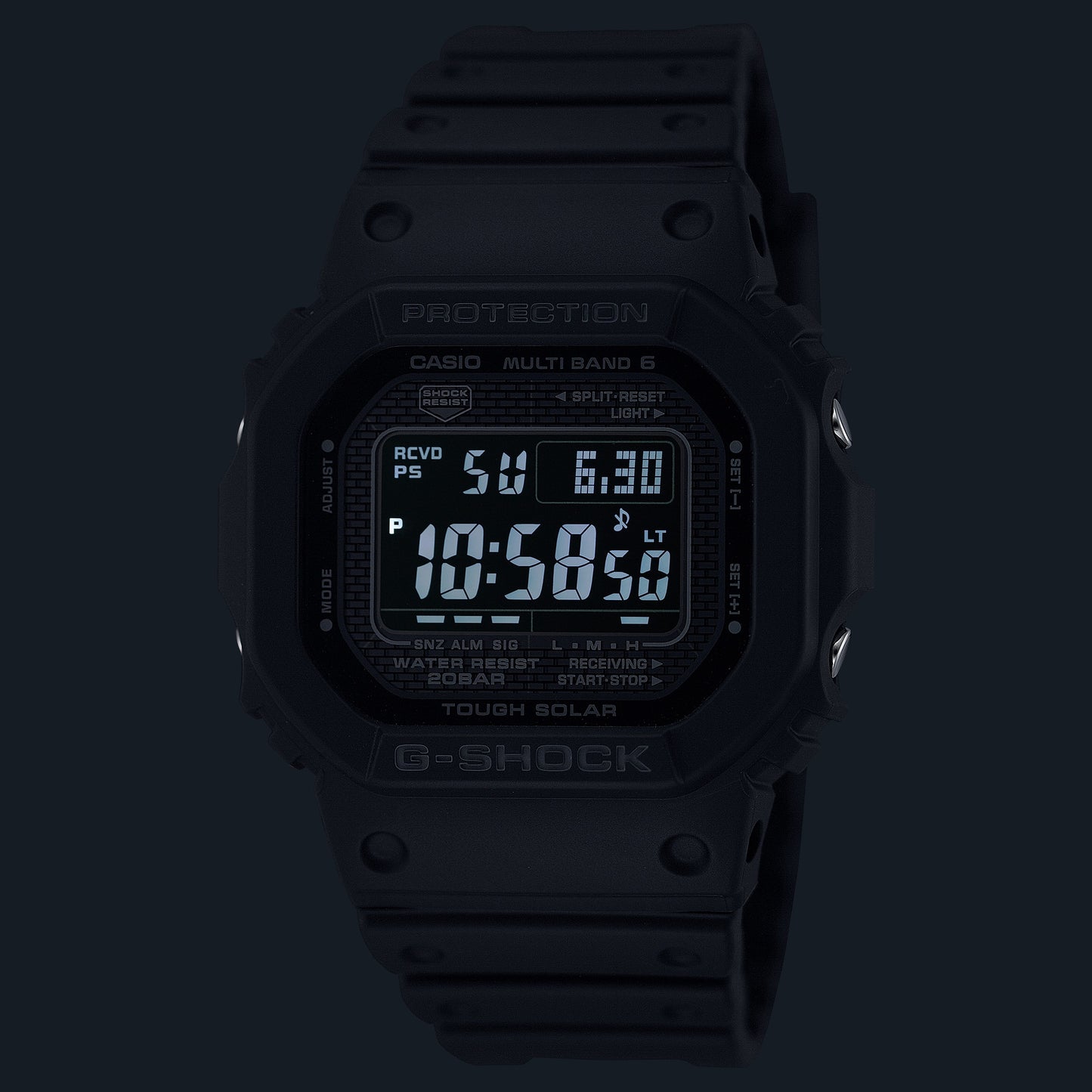 Casio GW-5000HS-1ER G-Shock Origin Herrenuhr Schwarz • Tough Solar & Multiband 6 • Diamantbeschichtung, Bild 9