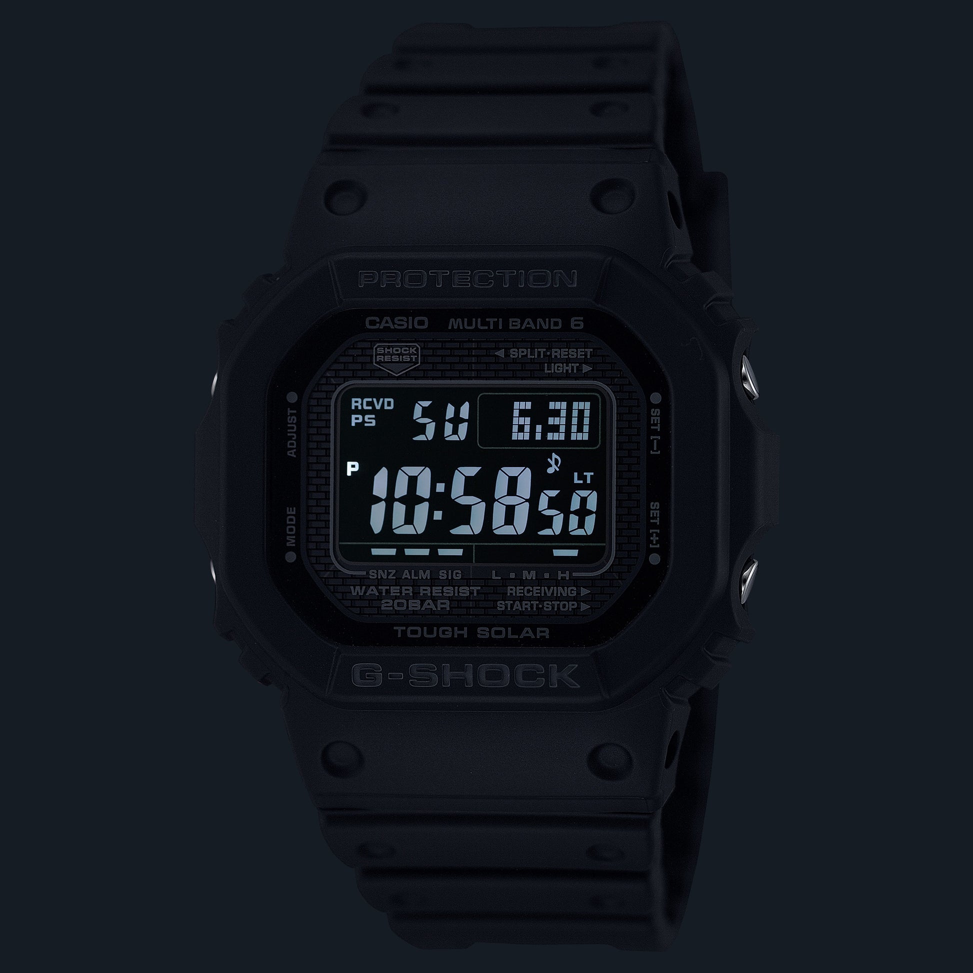 Casio GW-5000HS-1ER G-Shock Origin Herrenuhr Schwarz • Tough Solar & Multiband 6 • Diamantbeschichtung, Bild 9