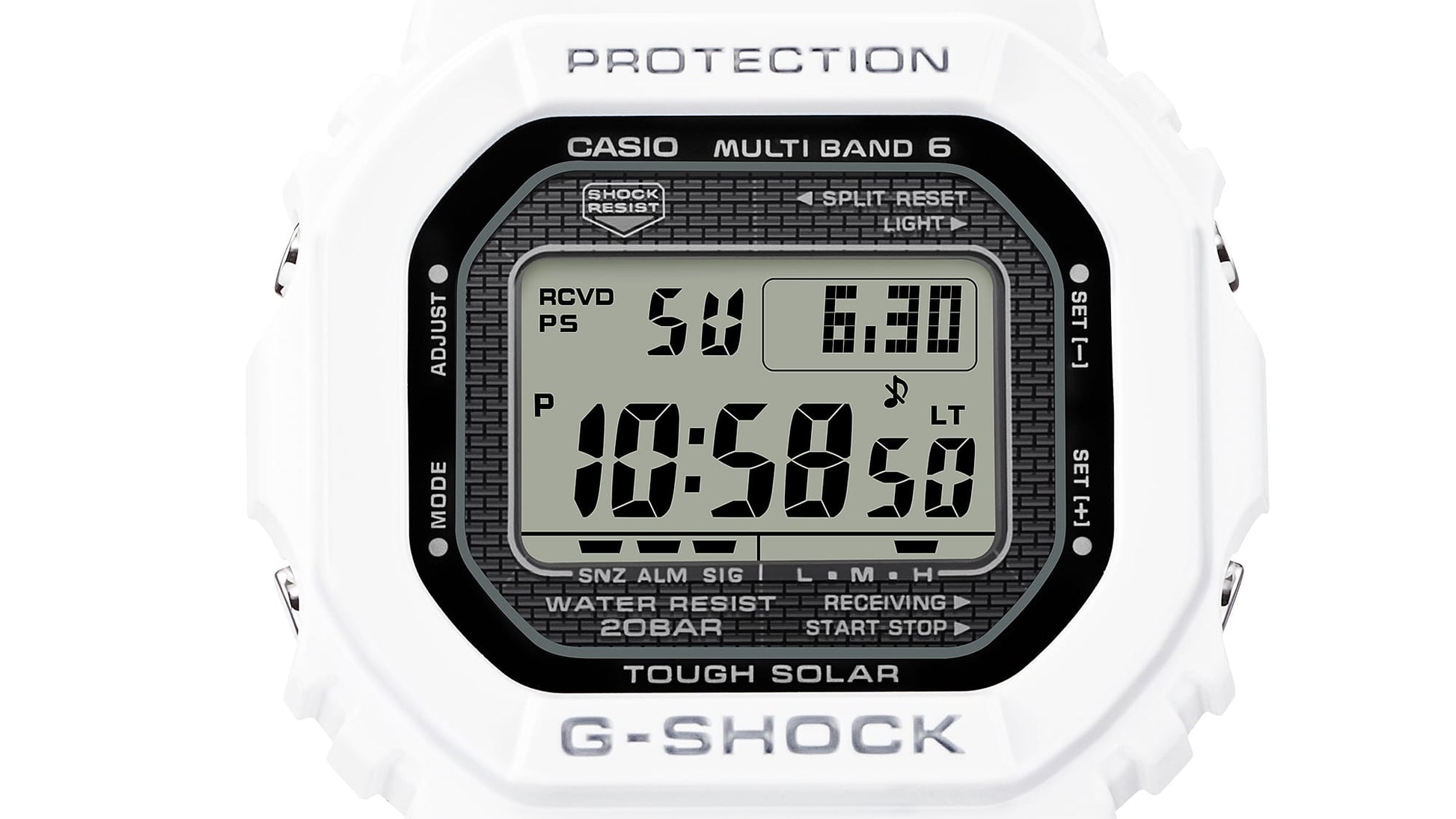 Casio GW-5000HS-7ER G-Shock Origin Herrenuhr Weiß • Tough Solar & Funk • Made in Japan, Bild 6
