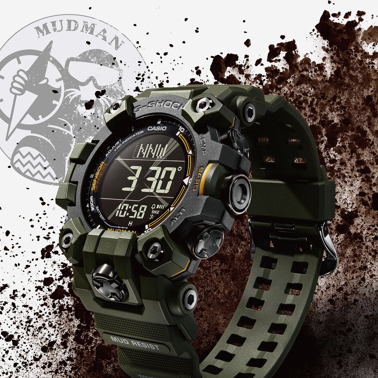 Casio G-Shock Mudman GW-9500-3ER Herrenuhr • Triple-Sensor • Solar-Funkuhr, Bild 3