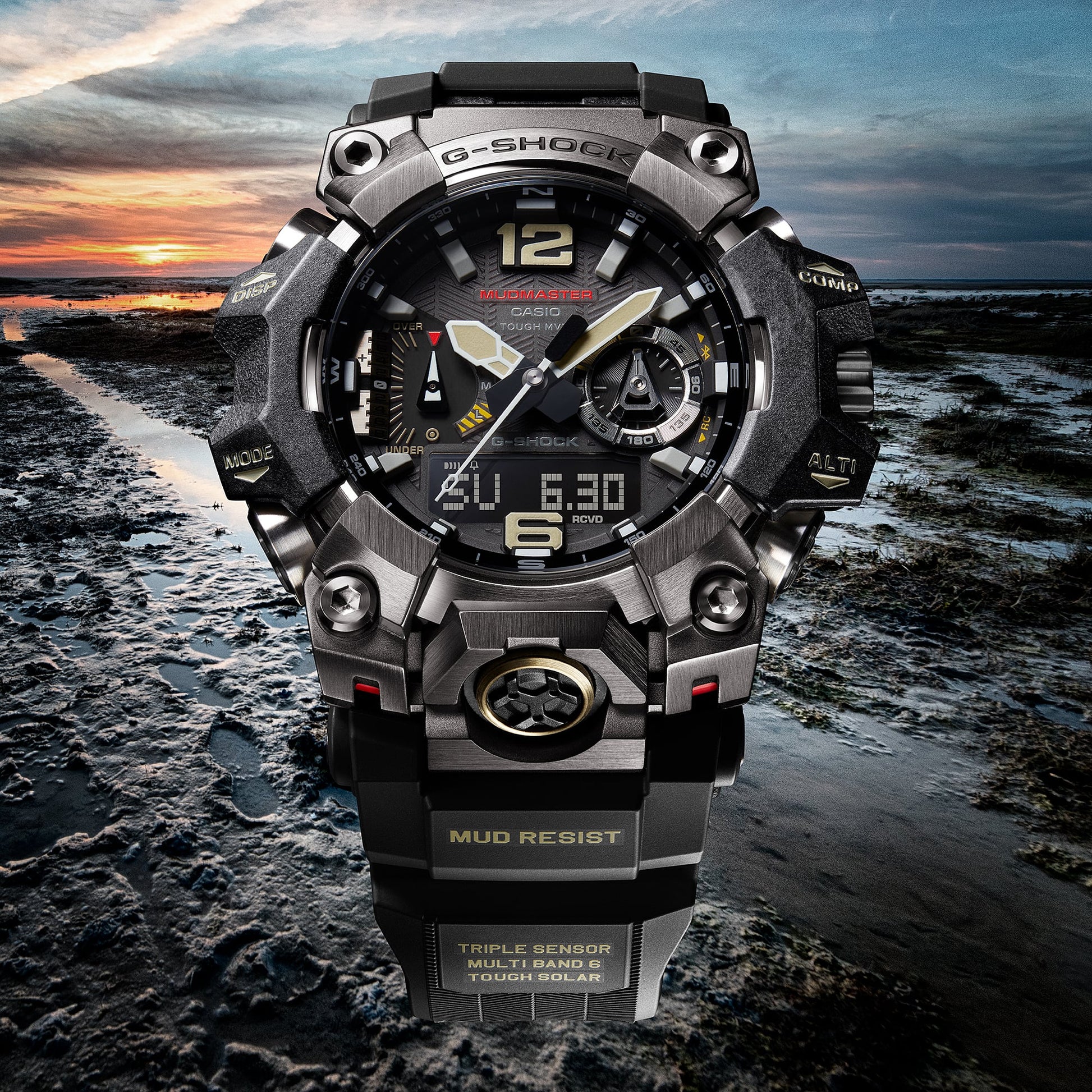 Casio G-Shock Pro Mudmaster GWG-B1000-1AER Herrenuhr • Triple-Sensor & Saphirglas • Solar & Bluetooth, Bild 3