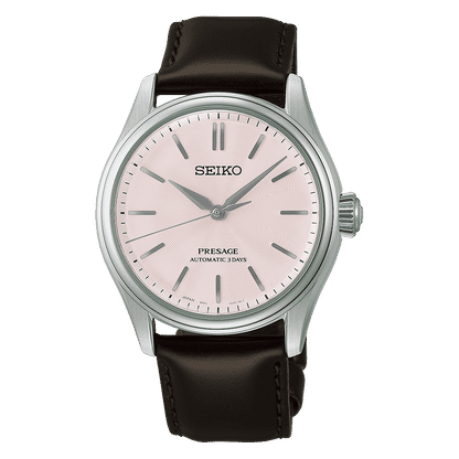 Seiko Presage Classic HCC003J1 Herrenuhr Braun/Rosa • Automatikwerk • Saphirglas