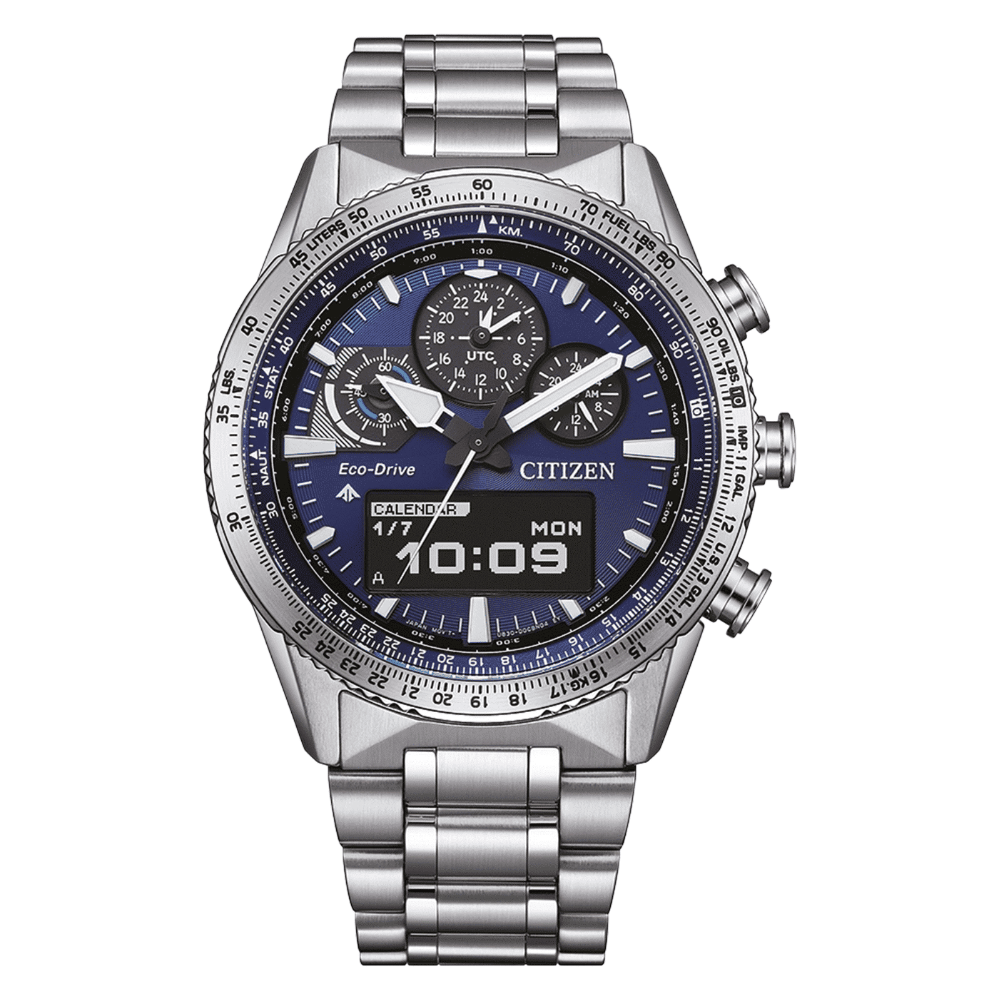 Citizen Promaster Sky JV2000-51L Herrenuhr • Eco-Drive Saphirglas • Pilot Chronograph