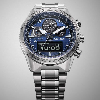 Citizen Promaster Sky JV2000-51L Herrenuhr • Eco-Drive Saphirglas • Pilot Chronograph, Bild 4