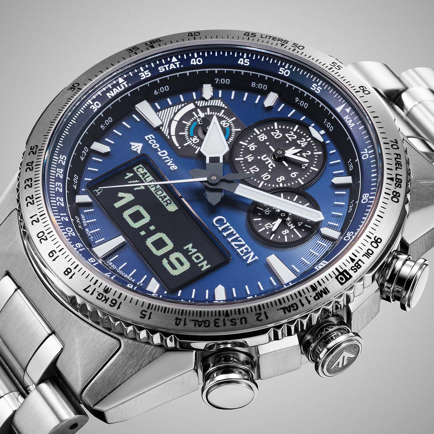 Citizen Promaster Sky JV2000-51L Herrenuhr • Eco-Drive Saphirglas • Pilot Chronograph, Bild 2