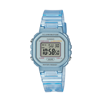 Casio LA-20WHS-2AEF Timeless Collection Damen Armbanduhr Hellblau • LED-Licht & Stoppuhr • Vollautokalender bis 2099, Bild 2
