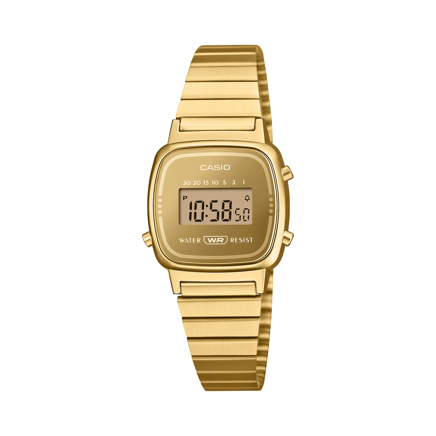 Casio LA670WEGS-9AEF Damenarmbanduhr Goldfarben • Mineralglas • Stoppuhr & Timer, Bild 2