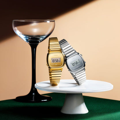 Casio LA670WEGS-9AEF Damenarmbanduhr Goldfarben • Mineralglas • Stoppuhr & Timer, Bild 3