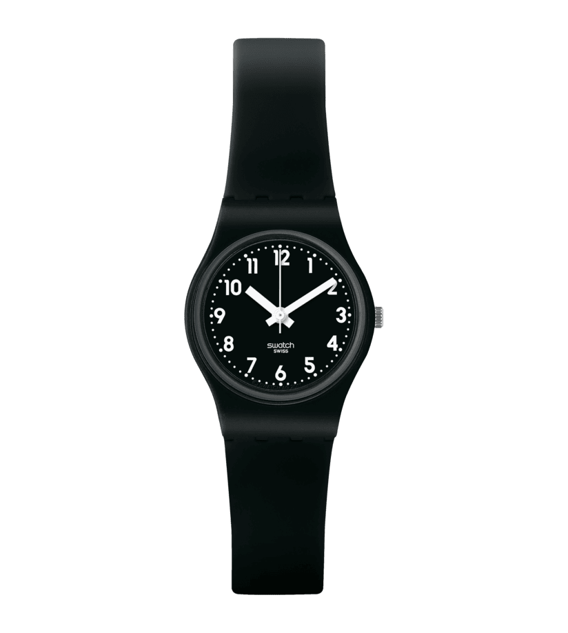 Swatch Originals LB170E Lady Black Single Damenuhr Schwarz • Kunststoffgehäuse • Silikonarmband