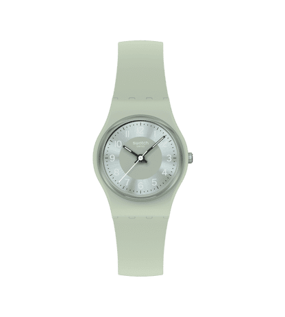 Swatch Originals Small LG131 Serenity Of Sage Damenuhr Grün • Leuchtzeigerwerk • Farblich abgestimmtes Armband