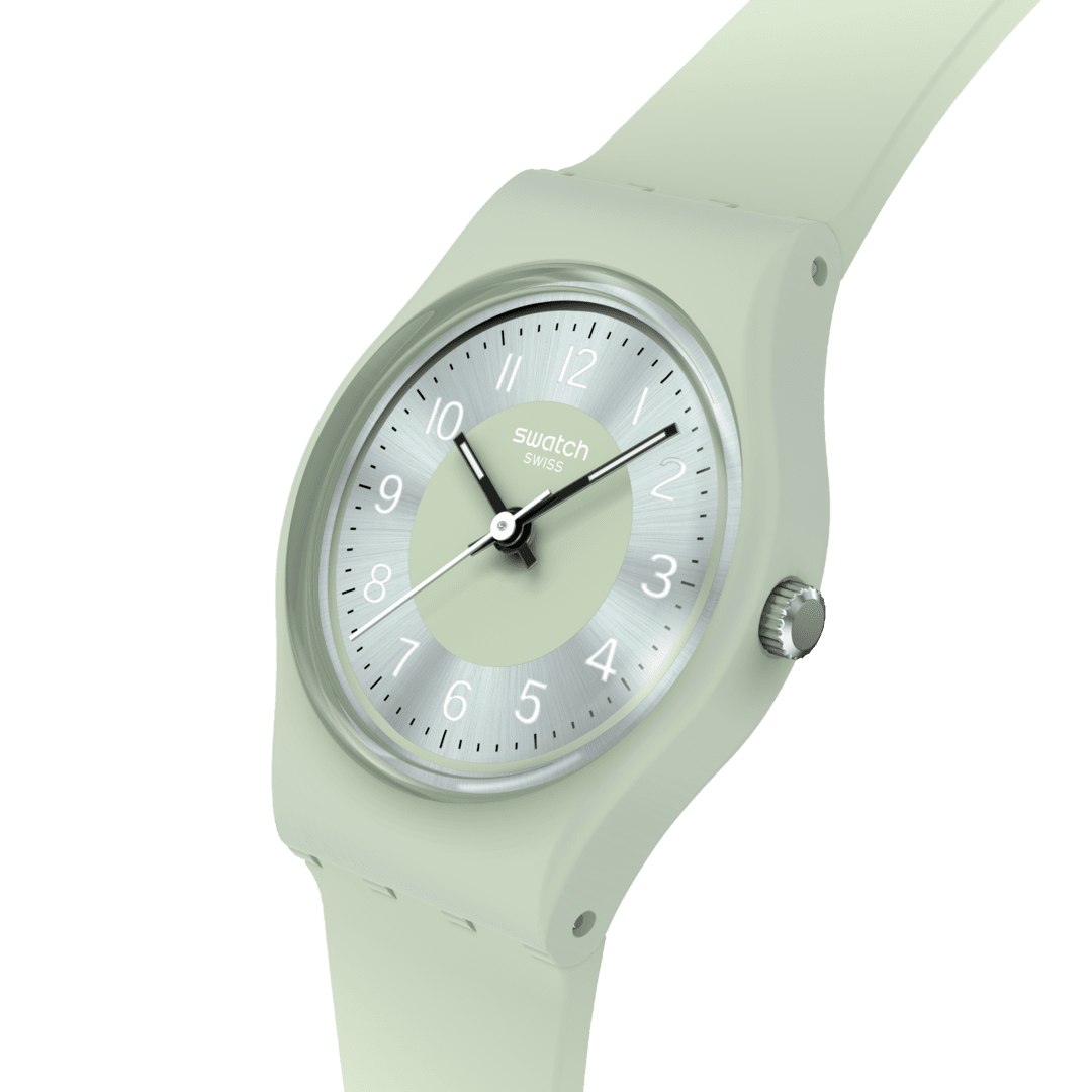 Swatch Originals Small LG131 Serenity Of Sage Damenuhr Grün • Leuchtzeigerwerk • Farblich abgestimmtes Armband, Bild 3