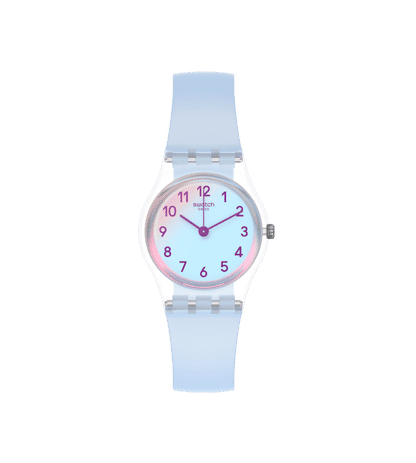 Swatch Originals Small LK396 Damen Armbanduhr Blau • Kunststoffgehäuse • Silikonarmband